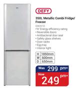 Defy 350Ltr M<etallic Combi Fridge/Freezer DAC512