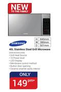 Samsung 40Ltr Stainless Steel Grill Microwave SMG402MADXBB