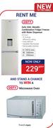 Defy 266Ltr Metallic Combination Fridge/Freezer With water Dispenser DFC431 + Defy Microwave Oven