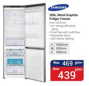 Samsung 308Ltr Metal Graphite Fridge/Freezer RB31HSR3DSA
