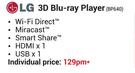 LG 3D Blu-Ray Player BP640
