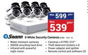 Swann 8 White Security Cameras DVR8-1425-0