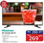 Hisense 40" Full HD LED TV HX40M2160P