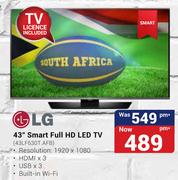 LG 43" Smart Full HD LED TV 43LF630T.AFB