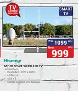 Hisense 65" 3D Smart Full HD LED TV 65K600PAD