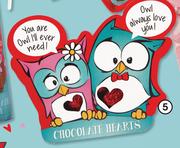 Clicks Owl Box with Chocolate Hearts