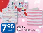 Clicks Small Gift Cards-Each