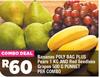 Bananas Poly Bag Plus Pears 1Kg & Red Seedless Grapes 500g Punner-Per Combo