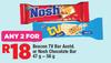Beacon TV Bar Assorted Or Nosh Chocolate Bar-For Any 2 x 47g-56g