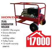 Honda 7kVA Generator Welder