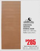 Swartland Horizontal Grooved Internal Door