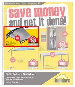 Builders : Save Money And Get It Done (22 Aug - 10 Sep 2017), page 1