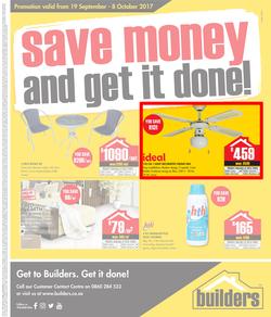 Builders : Save Money And Get It Done (19 Sep - 8 Oct 2017), page 1