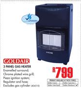 1Goldair 3 Panel Gas Heater
