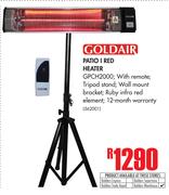 Goldair Patio I Red Heater GPCH2000