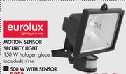 Eurolux Motion Sensor Security Light 150W (Halogen Globe Included)