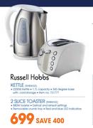 Russell Hobbs Kettle RHBW-02 + 2 Slice Toaster RHBW-02