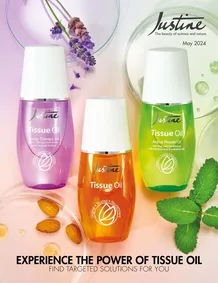 Justine : Experience The Power Of Tissue Oil (01 May - 31 May 2024)
