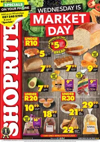 Shoprite Eastern Cape : Wednesday Is Market Day (1 May 2024 Only)