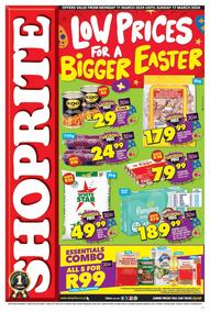 Shoprite Gauteng, Mpumalanga, North West & Limpopo : Low Prices For A Bigger Easter (11 March - 17 March 2024)