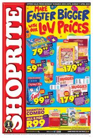 Shoprite Gauteng, Mpumalanga, North West & Limpopo : Make Easter Bigger With Our Low Prices (18 March - 7 April 2024)