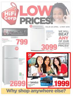 HiFi Corp : Low Prices (26 Apr - 2 May 2016), page 1