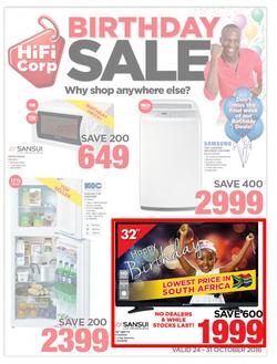 HiFi Corp : Birthday Sale (24 Oct - 31 Oct 2016), page 1