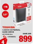 Toshiba 1TB 2.5" Canvio External Hard Drive