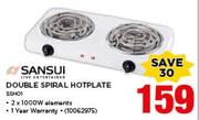 Sansui Double Spiral Hotplate