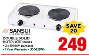Sansui Double Solid Hotplate SSH02A