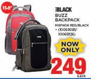 Black 15.6" Buzz Backpack MSP1606 Red/Black-Each
