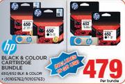 HP Black & Colour Cartridge Bundle-Per Bundle
