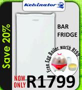 Kelvinator Bar Fridge+ Free Egg Boiler