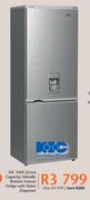 KIC 346L (Gross Capacity) Metallic Bottom Freezer Fridge With Water Dispenser