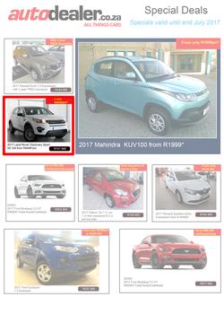 Auto Dealer : Special Deals (18 July - 31 July 2017), page 1