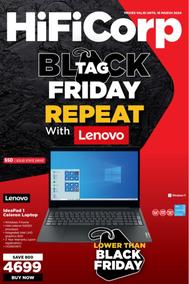 HiFi Corp : Black Tag Friday Repeat With Lenovo (11 March - 18 March 2024)
