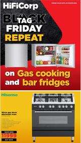 HiFi Corp : Black Friday Repeat On Gas Cooking And Bar Fridges (22 March - 30 March 2024)