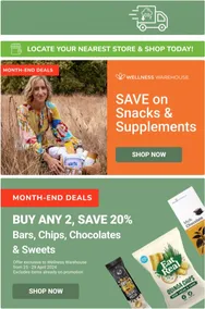 Wellness Warehouse : Save On Snacks And Supplements (Request Valid Date From Retailer)