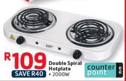 Counter Point 2000W Double Spiral Hotplate