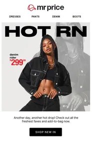 Mr Price : Hot RN (Request Valid Date From Retailer)