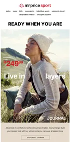 Mr Price Sport : Live In Layers (Request Valid Date From Retailer)