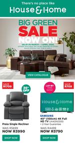 House & Home : Big Green Sale (20 March - 01 April 2024)