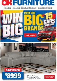 OK Furniture : Win Big With Our Big Brands (07 May - 12 May 2024)