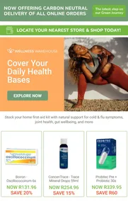 Wellness Warehouse : Cover Your Daily Health Bases (Request Valid Date From Retailer)