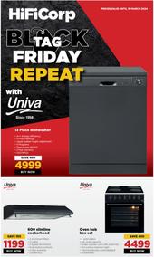HiFi Corp : Black Tag Friday Repeat With Univa (12 March - 31 March 2024)