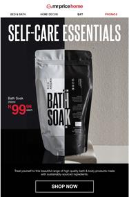 Mr Price Home : Self-Care Essentials (Request Valid Date From Retailer)
