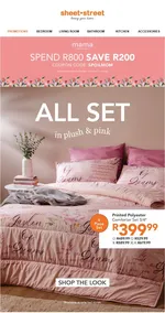 Sheet Street : All Set In Plush & Pink (Request Valid Date From Retailer)