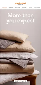 Sheet Street : More Than You Expect (Request Valid Date From Retailer)