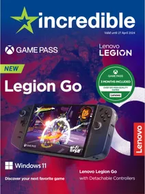 Incredible : Lenovo Legion Go (10 April - 27 April 2024)