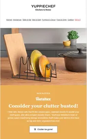 Yuppiechef : Consider Your Clutter Busted (Request Valid Date From Retailer)